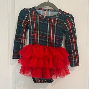 Posh Peanut 6-12 month Tartan Tulle Dress